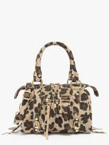 Cross Body Tas Velvet Leopardo Leder Milano Beige velvet leopardo VL24093